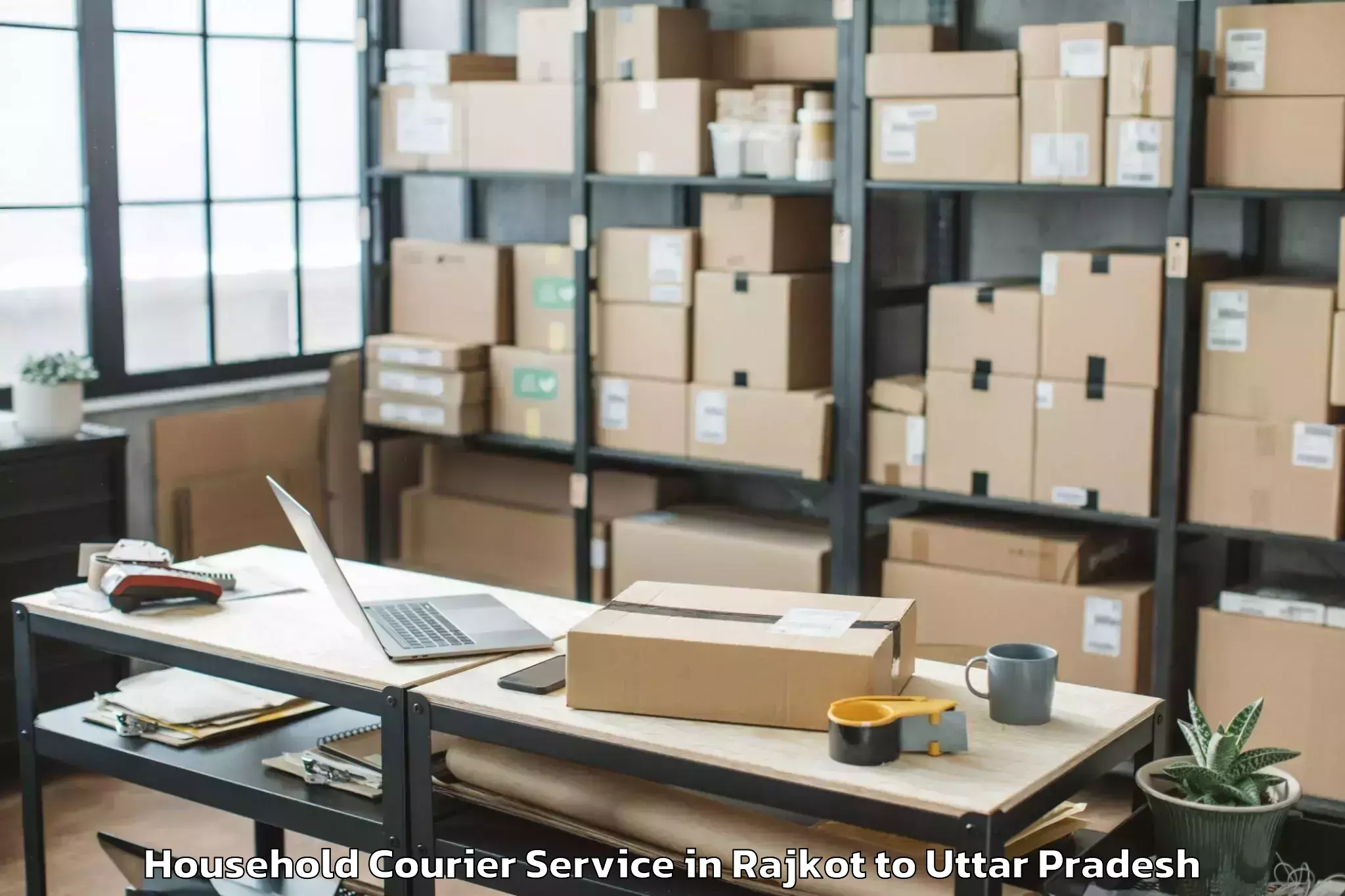 Rajkot to Bahraich Household Courier Booking